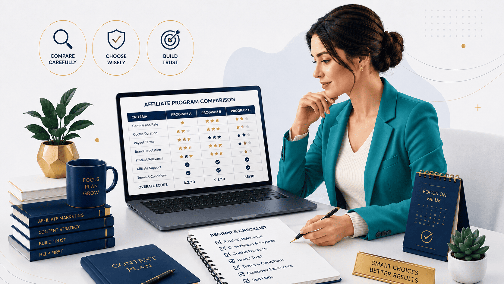 Beginner checklist to compare affiliate programs before joining