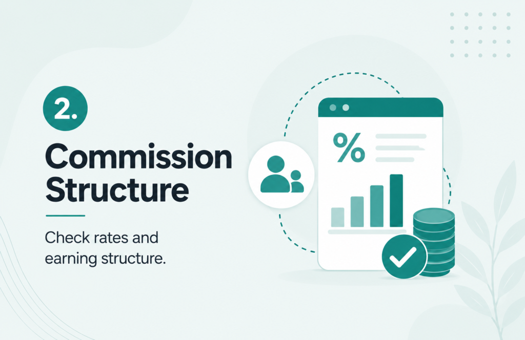Commission checklist to compare affiliate programs safely